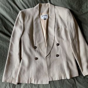 Vintage 90s dotted Kasper blazer